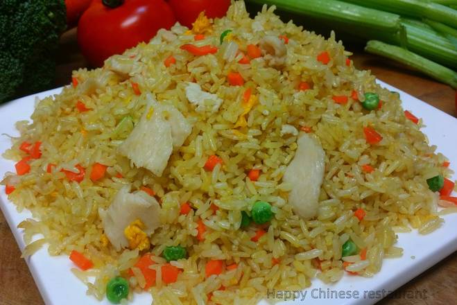 Chicken Fried Rice                                      鸡肉炒饭